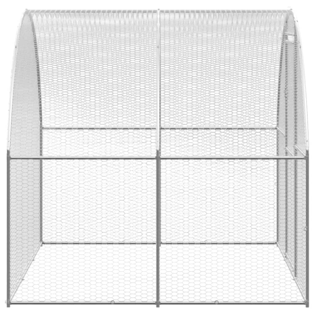 屋外鶏小屋 3x6x2 m 亜鉛メッキ鋼製