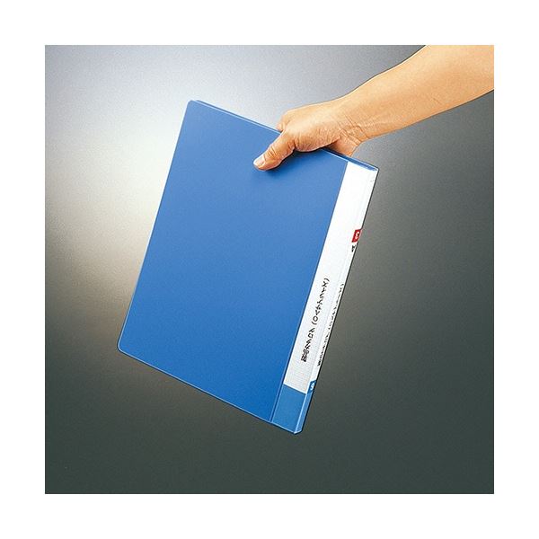 コクヨ クリヤーブック(ベーシック)固定式・サイドスロー A4タテ 40ポケット 背幅17mm 赤 ヨコ入れ ラ-B220R 1セット(10冊)