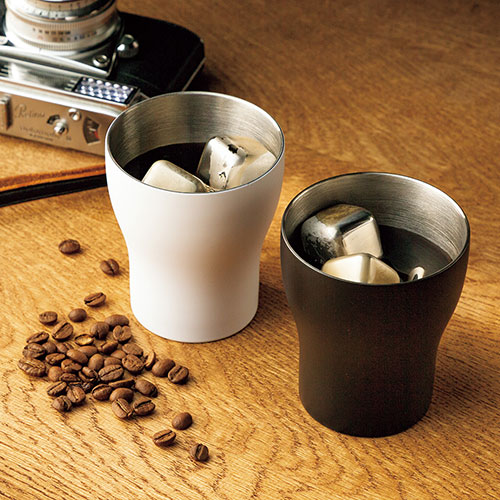 カゴ入り二重構造カップ4P(BK)