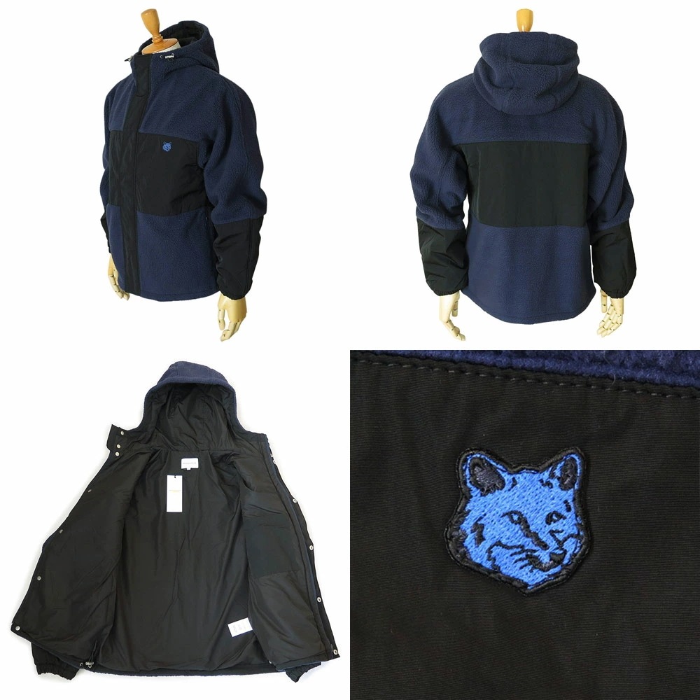 ブルゾン メンズ LM02105WQ4022 ボールド フォックス カレッジ パッチ カラーブロック ポーラー フリース ジャケット アウター