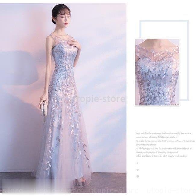 ロングドレス お呼ばれ ドレス パーティードレス 成人式 演奏会 卒業式 20代 30代 着痩せ