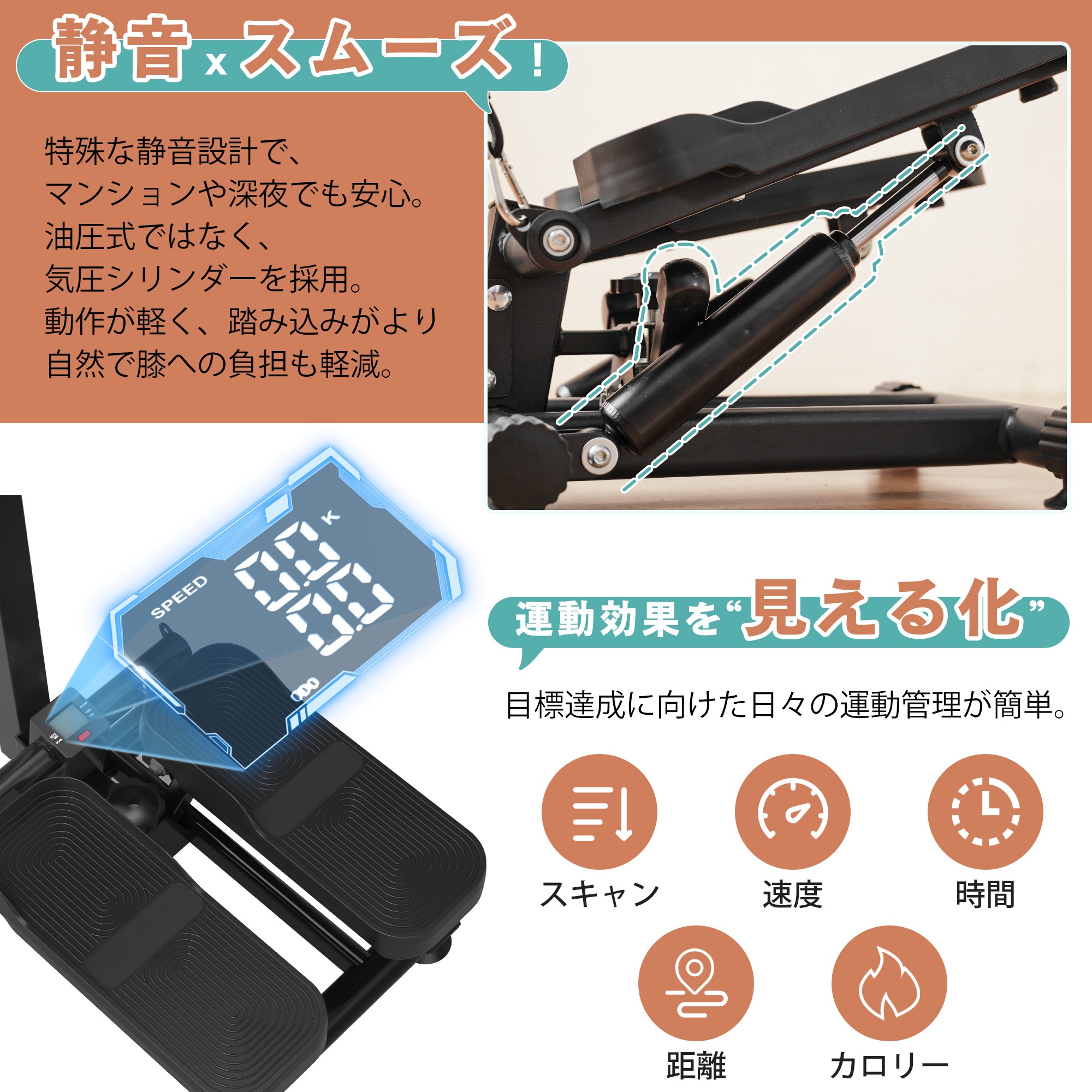 ステッパー バンド付き ハンドル付き 上下運動とひねり運動 静音 室内 強度調節 有酸素運動 足踏みステッパー 油圧駆動 LCDディスプレイ コンパクト 省スペース 全身トレーニング 足踏み健康器具G ステッパー バンド付き ハンドル付き 上下運動とひねり運動 静音 室内 強度調節 有酸素運動 足踏みステッパー 油圧駆動 LCDディスプレイ コンパクト 省スペース 全身トレーニング 足踏み健康器具G