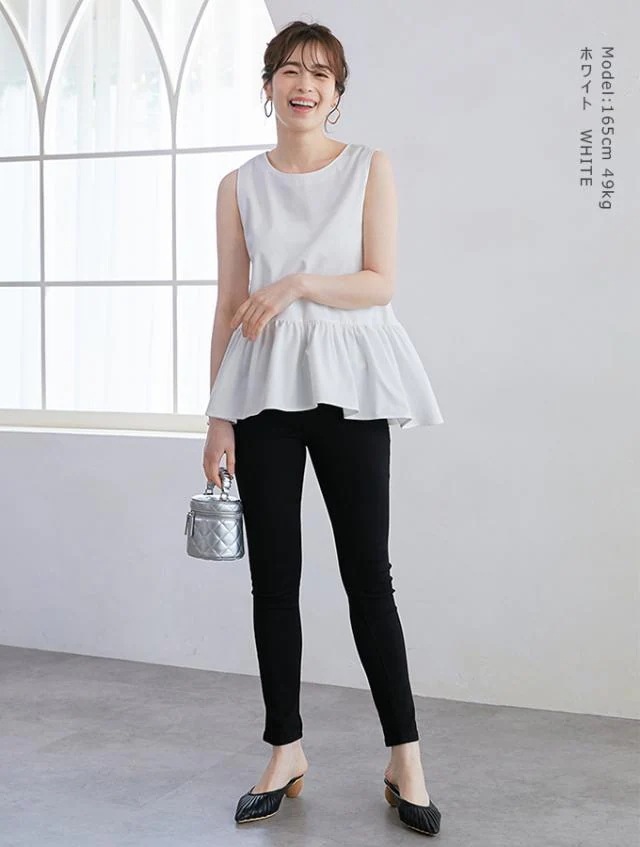 60%OFF1592円ノースリーブ ペプラムブラウス 裾フリル ノースリ トップス 春 夏 レイヤード 無地 重ね着 チュニック お尻 お腹 体型カバー フレア ボリューム ティアード 裾切替え 60%OFF1592円ノースリーブ ペプラムブラウス 裾フリル ノースリ トップス 春 夏 レイヤード 無地 重ね着 チュニック お尻 お腹 体型カバー フレア ボリューム ティアード 裾切替え