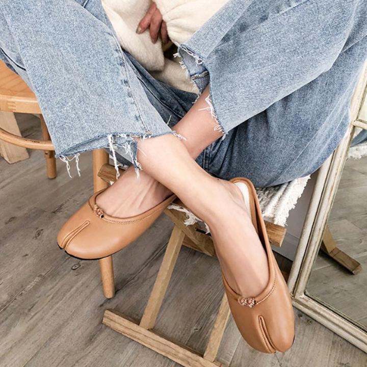 即納新品 大人可愛い 足袋ミュー... : シューズ デート ぺたんこ HOT低価