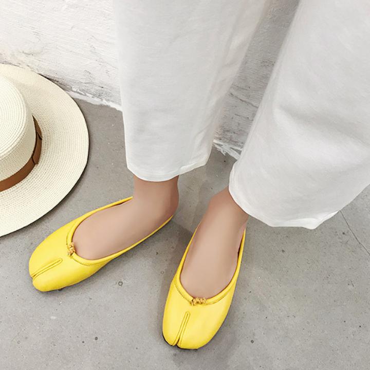 即納新品 大人可愛い 足袋ミュー... : シューズ デート ぺたんこ HOT低価