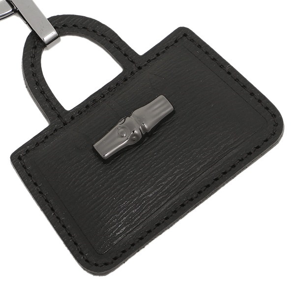 LONGCHAMP キーホルダー ロンシャン 6982 871 001 ロゾ ROSEAU KEY RING キーリング BLACK LONGCHAMP キーホルダー ロンシャン 6982 871 001 ロゾ ROSEAU KEY RING キーリング BLACK