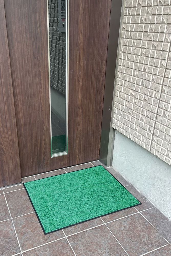 （まとめ買い）吸塵/吸水マット グリーン 75x90cm 52434 [x3セット]