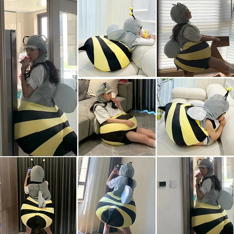 サメ 蜂 動物 着ぐるみ コスプレ衣装 bee 衣装 ハロウィン仮装 変装 コスチューム 可愛い 着せ替え 変身グッズ cosplay キャラクター きぐるみ 大人服 女の子 パーティー 面白い 撮影