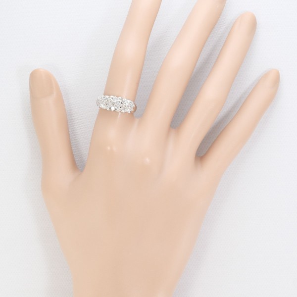 PT900 プラチナ リング 指輪 11号 ダイヤ 0.50 総重量約5.0g ジュエリー 中古 PT900 プラチナ リング 指輪 11号 ダイヤ 0.50 総重量約5.0g ジュエリー 中古