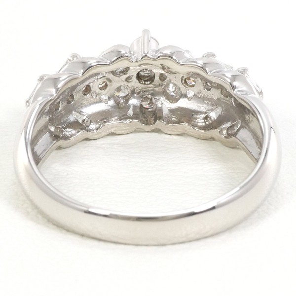 PT900 プラチナ リング 指輪 11号 ダイヤ 0.50 総重量約5.0g ジュエリー 中古 PT900 プラチナ リング 指輪 11号 ダイヤ 0.50 総重量約5.0g ジュエリー 中古