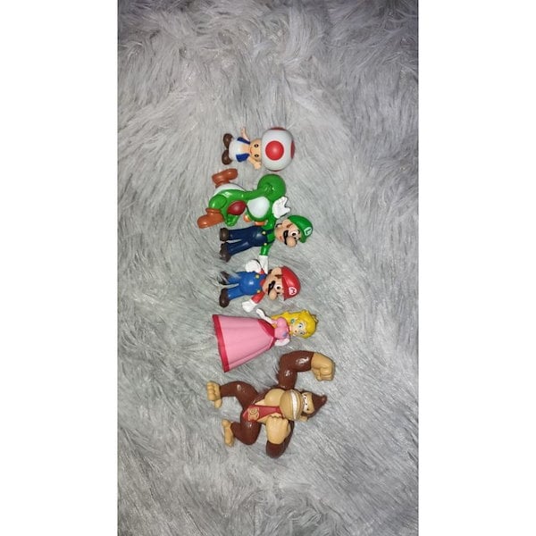 Qoo10] 6個セット スーパーマリオ フィギュア
