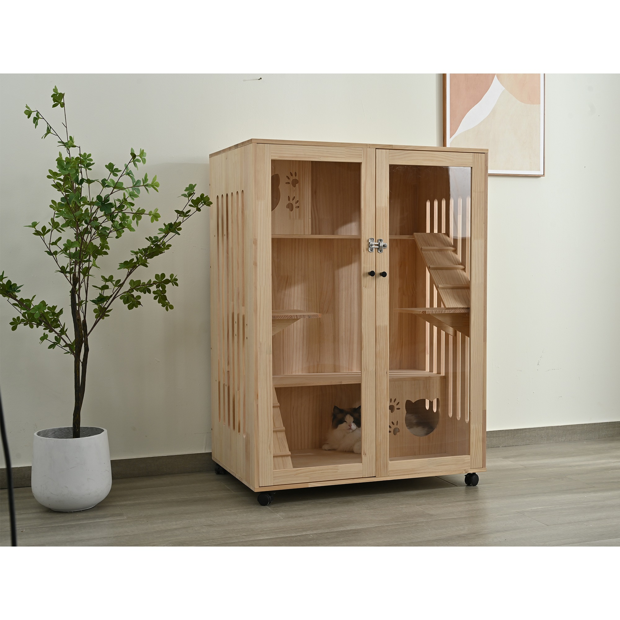 1448猫 ケージ キャットケージ 3段 木製フレーム 広々 大型 猫ゲージ 高級感 おしゃれ キャットハウス ネコ ハウス 多段 留守番 保護 脱走防止 多頭飼い 多頭 ペットケージ 1448猫 ケージ キャットケージ 3段 木製フレーム 広々 大型 猫ゲージ 高級感 おしゃれ キャットハウス ネコ ハウス 多段 留守番 保護 脱走防止 多頭飼い 多頭 ペットケージ