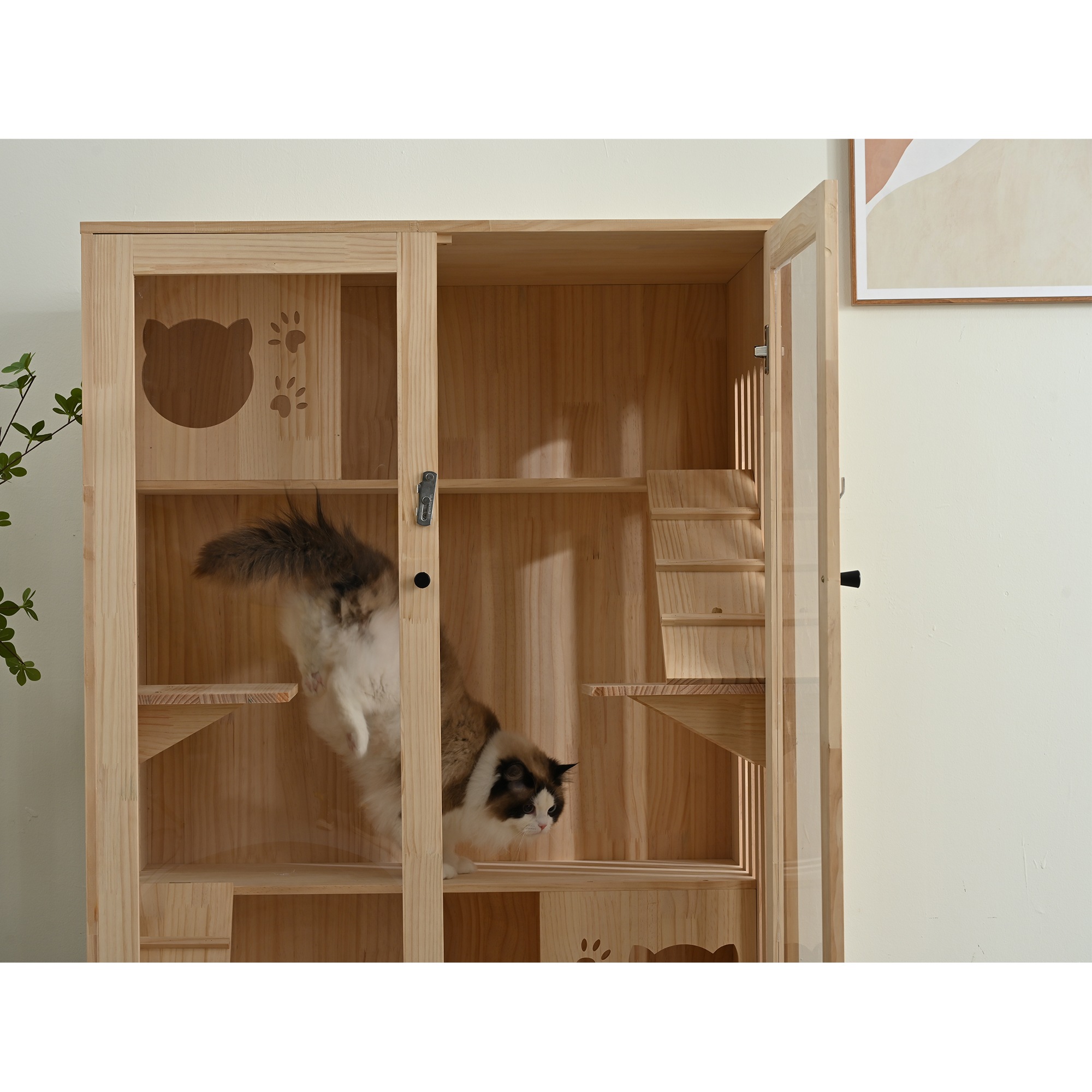 1448猫 ケージ キャットケージ 3段 木製フレーム 広々 大型 猫ゲージ 高級感 おしゃれ キャットハウス ネコ ハウス 多段 留守番 保護 脱走防止 多頭飼い 多頭 ペットケージ 1448猫 ケージ キャットケージ 3段 木製フレーム 広々 大型 猫ゲージ 高級感 おしゃれ キャットハウス ネコ ハウス 多段 留守番 保護 脱走防止 多頭飼い 多頭 ペットケージ