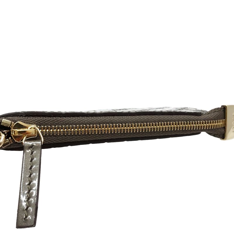 マイクログッチシマ 233183 コインケース パテントレザー グレージュ/180784【中古】