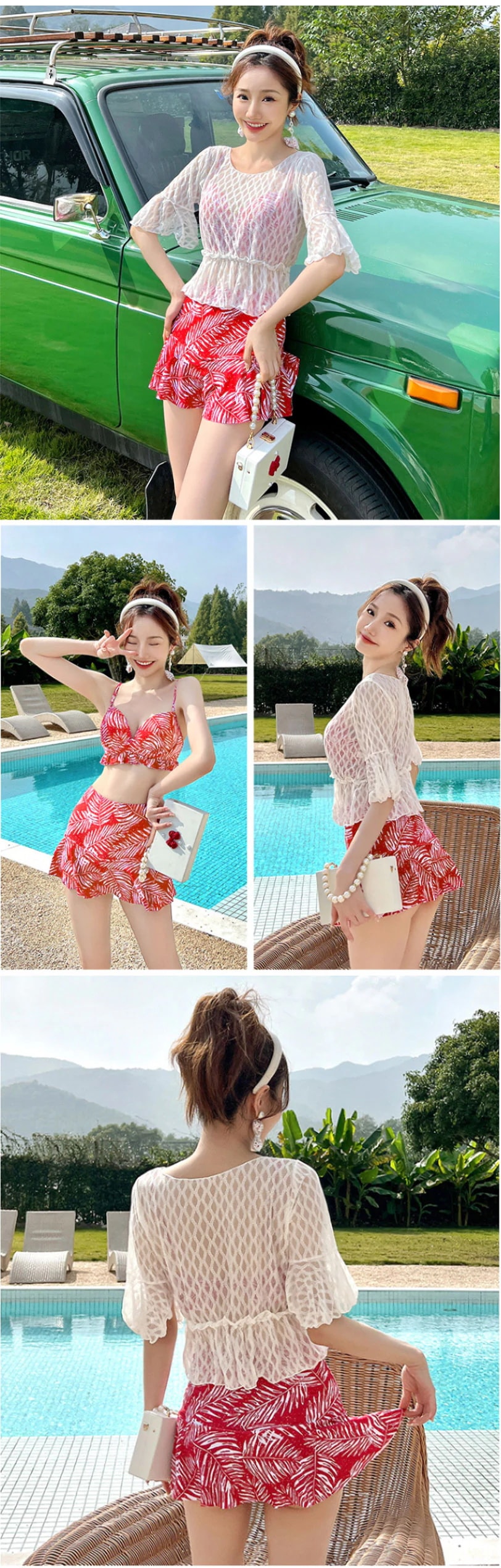 3点セット水着レディース ブラウス腹部カバー痩せ見せ鋼製サポートスカート型水着 ビキニ リブ 体型カバー水着 太もも カバーアップ 露出控えめ おしゃれ 可愛い 3点セット水着レディース ブラウス腹部カバー痩せ見せ鋼製サポートスカート型水着 ビキニ リブ 体型カバー水着 太もも カバーアップ 露出控えめ おしゃれ 可愛い