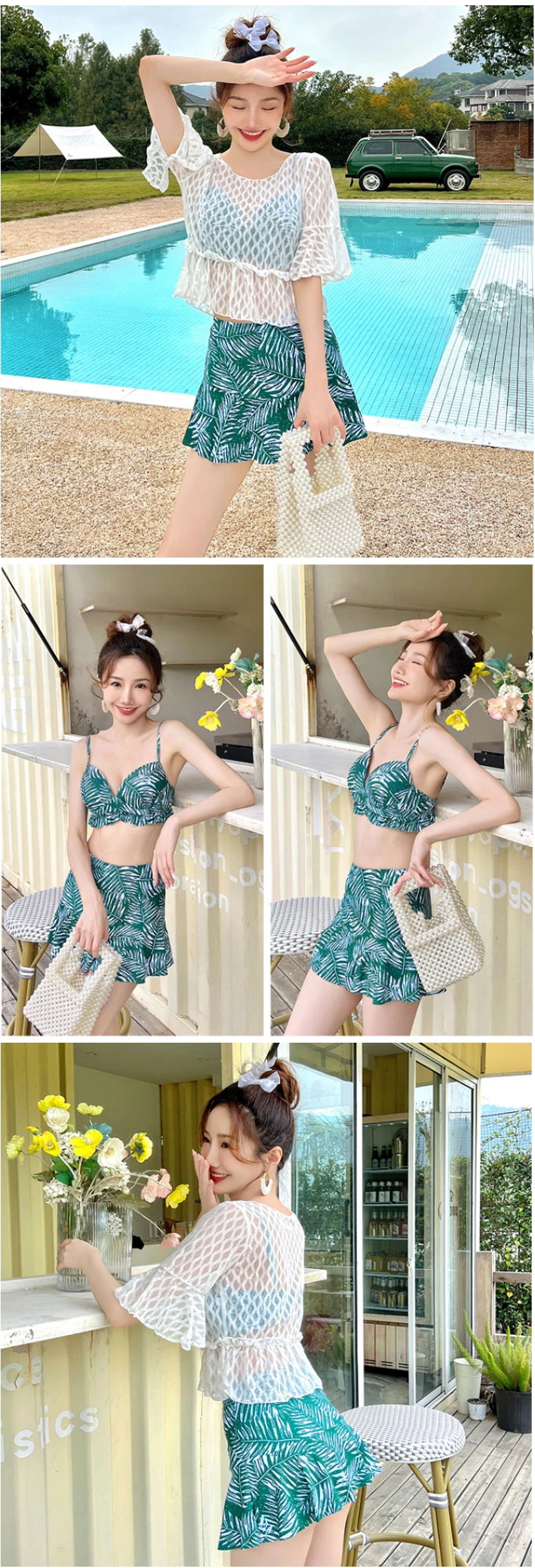 3点セット水着レディース ブラウス腹部カバー痩せ見せ鋼製サポートスカート型水着 ビキニ リブ 体型カバー水着 太もも カバーアップ 露出控えめ おしゃれ 可愛い 3点セット水着レディース ブラウス腹部カバー痩せ見せ鋼製サポートスカート型水着 ビキニ リブ 体型カバー水着 太もも カバーアップ 露出控えめ おしゃれ 可愛い