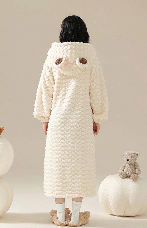 ルームウェア もこもこ 熊 パジャマ 冬 長袖 ナイトガウン 着る毛布 前開き フード付き 寝巻き 部屋着 暖かい あったか 着ぐるみ モコモコ 大人用 ふわふわ 動物 レディース 女性用 ガウン か ルームウェア もこもこ 熊 パジャマ 冬 長袖 ナイトガウン 着る毛布 前開き フード付き 寝巻き 部屋着 暖かい あったか 着ぐるみ モコモコ 大人用 ふわふわ 動物 レディース 女性用 ガウン か