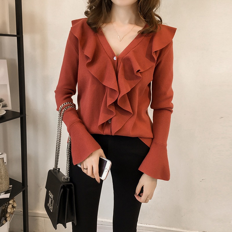 ニット トップス ニットソー セーター スイート ブルー 青 レッド 赤 レギュラー丈 袖あり ニット トップス ニットソー セーター スイート ブルー 青 レッド 赤 レギュラー丈 袖あり