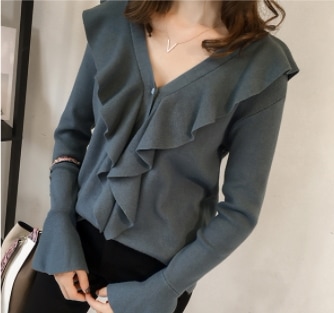 ニット トップス ニットソー セーター スイート ブルー 青 レッド 赤 レギュラー丈 袖あり ニット トップス ニットソー セーター スイート ブルー 青 レッド 赤 レギュラー丈 袖あり