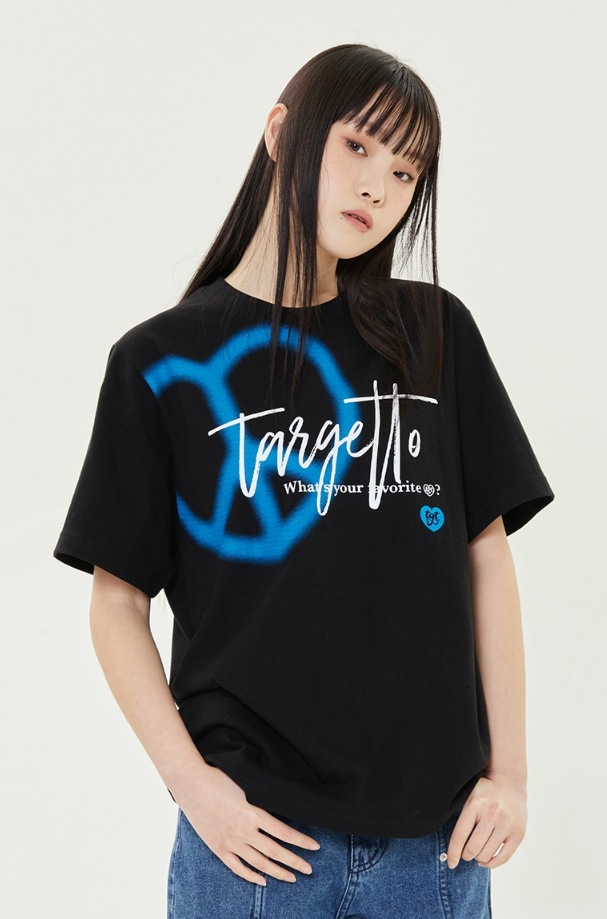 【SCENERITY】To Heart Spray Tee Palm Angels Preload St Moritz Heart Sprayed T-shirt in White