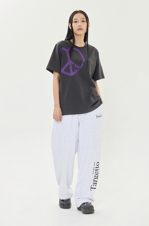 TARGETTO★韓国★人気★HEART LOGO SPRAY TEE SHIRT 半袖Tシャツ TARGETTO