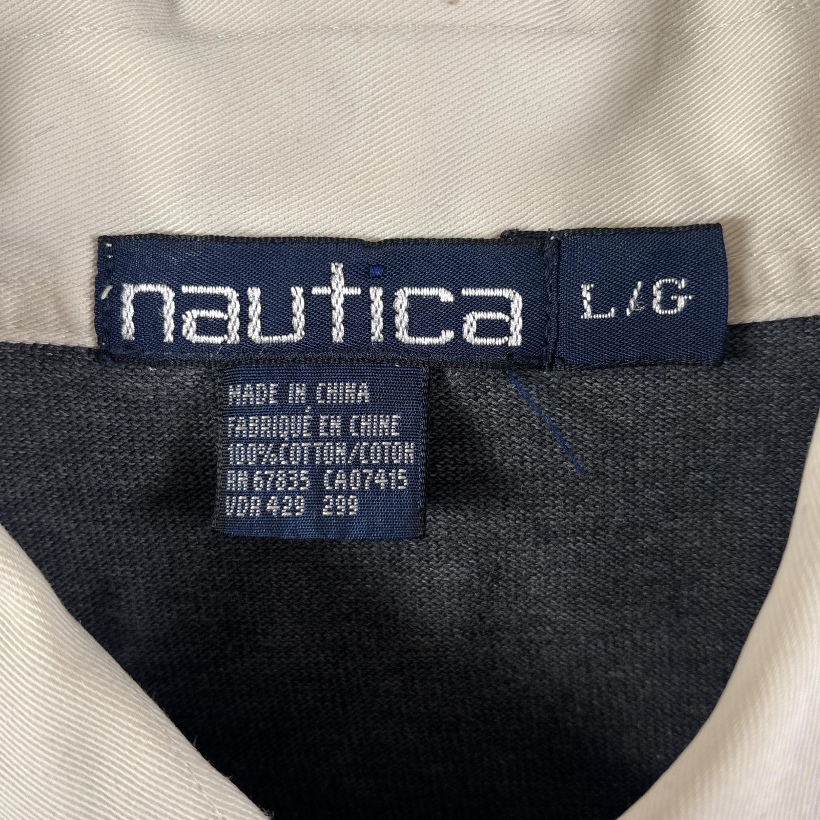 古着 90s/90年代 長袖 ラガーシャツ ロゴワッペン グレー ネイビー ボーダー メンズ 古着 90s/90年代 長袖 ラガーシャツ ロゴワッペン グレー ネイビー ボーダー メンズ