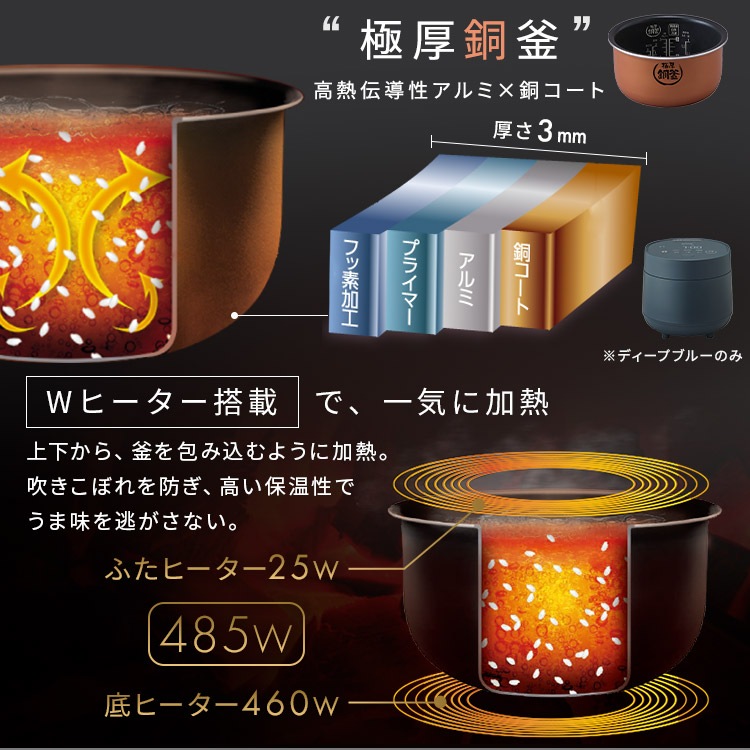 炊飯器 3合 3合炊き マイコン アイリスオーヤマ 一人暮らし ひとり暮らし 新生活 おしゃれ RC-MGA30-W RC-MGA30-B [安心延長保証対象]