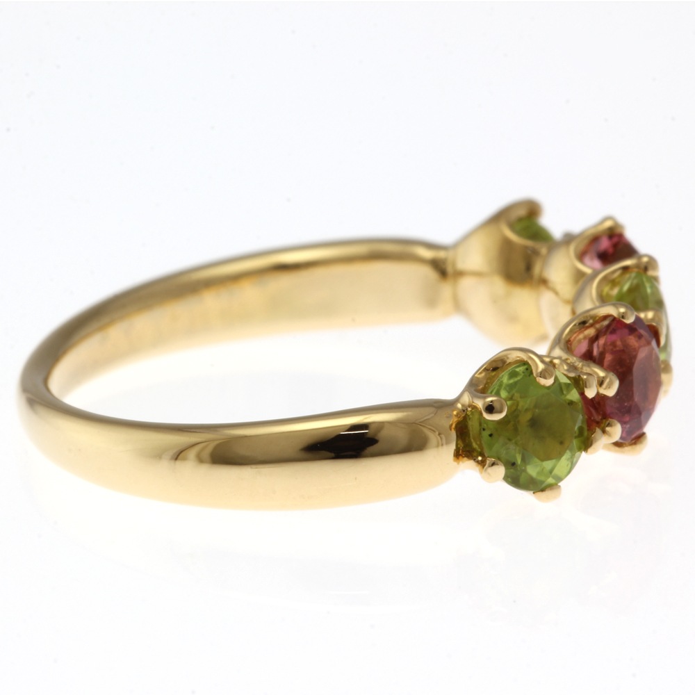 リング 指輪 10.5号 18金 K18イエローゴールド ペリドット 中古 美品 リング 指輪 10.5号 18金 K18イエローゴールド ペリドット 中古 美品