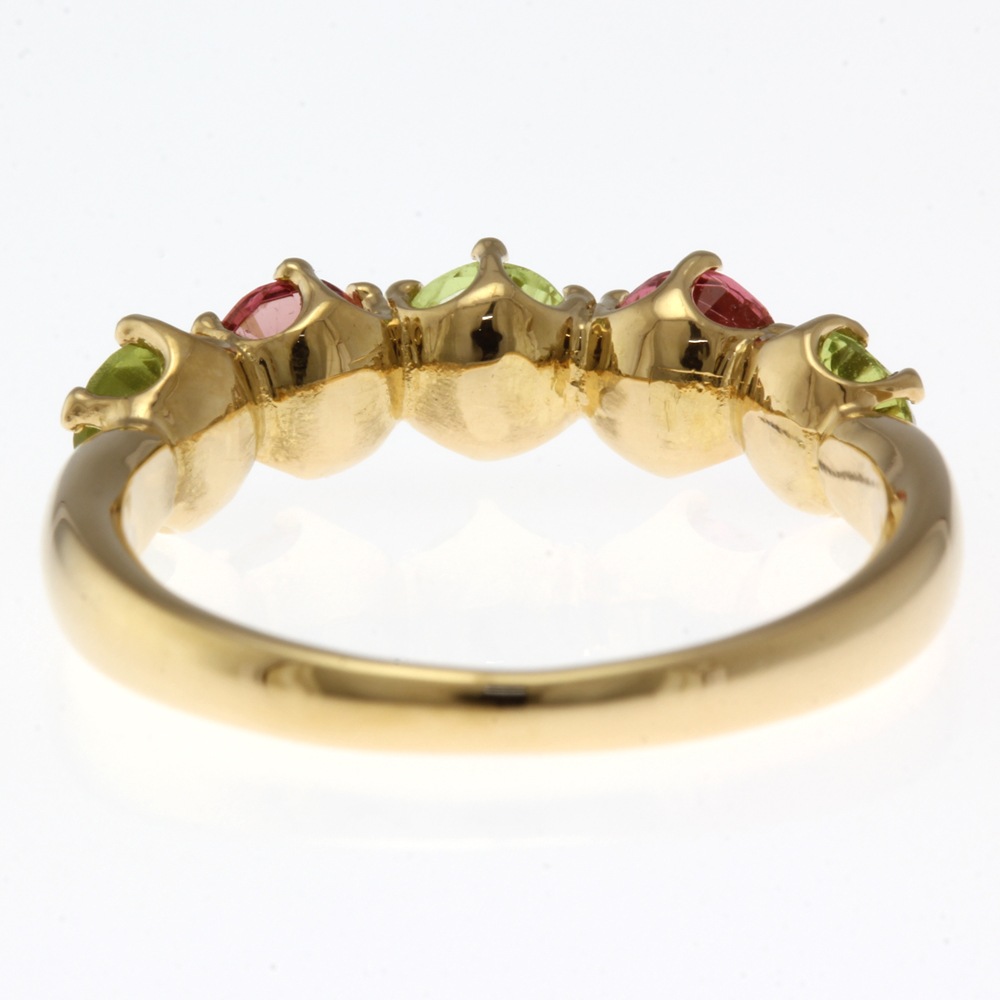 リング 指輪 10.5号 18金 K18イエローゴールド ペリドット 中古 美品 リング 指輪 10.5号 18金 K18イエローゴールド ペリドット 中古 美品