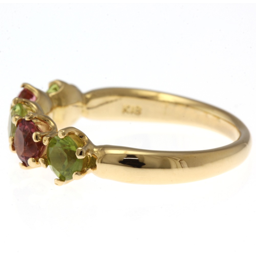 リング 指輪 10.5号 18金 K18イエローゴールド ペリドット 中古 美品 リング 指輪 10.5号 18金 K18イエローゴールド ペリドット 中古 美品