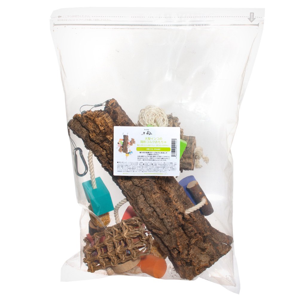 大型インコの筒形コルクおもちゃ　ＣＲＣ55―40―10―00―00