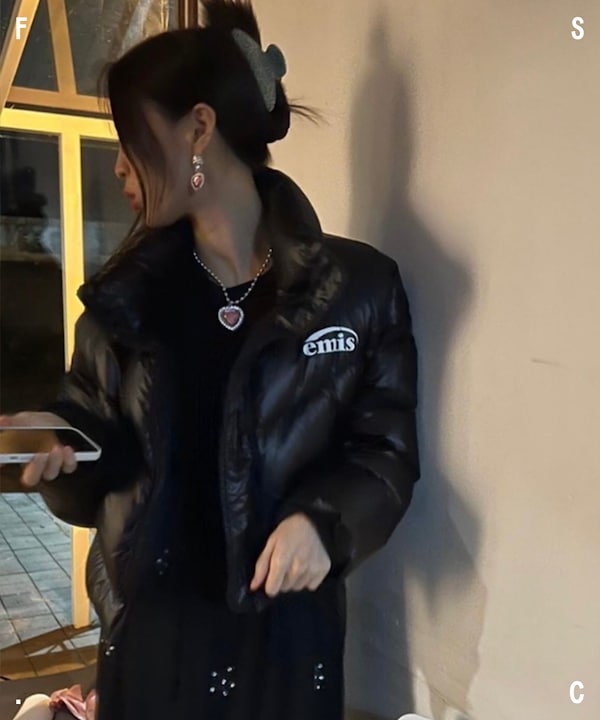 Qoo10 EMIS DUCK DOWN CROP 無地 ミド