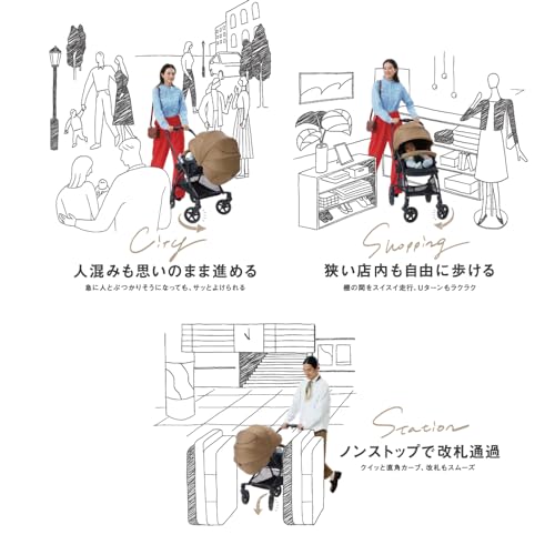 ランフィ Runfee RB3 両対面式A型ベビーカー ノルディック