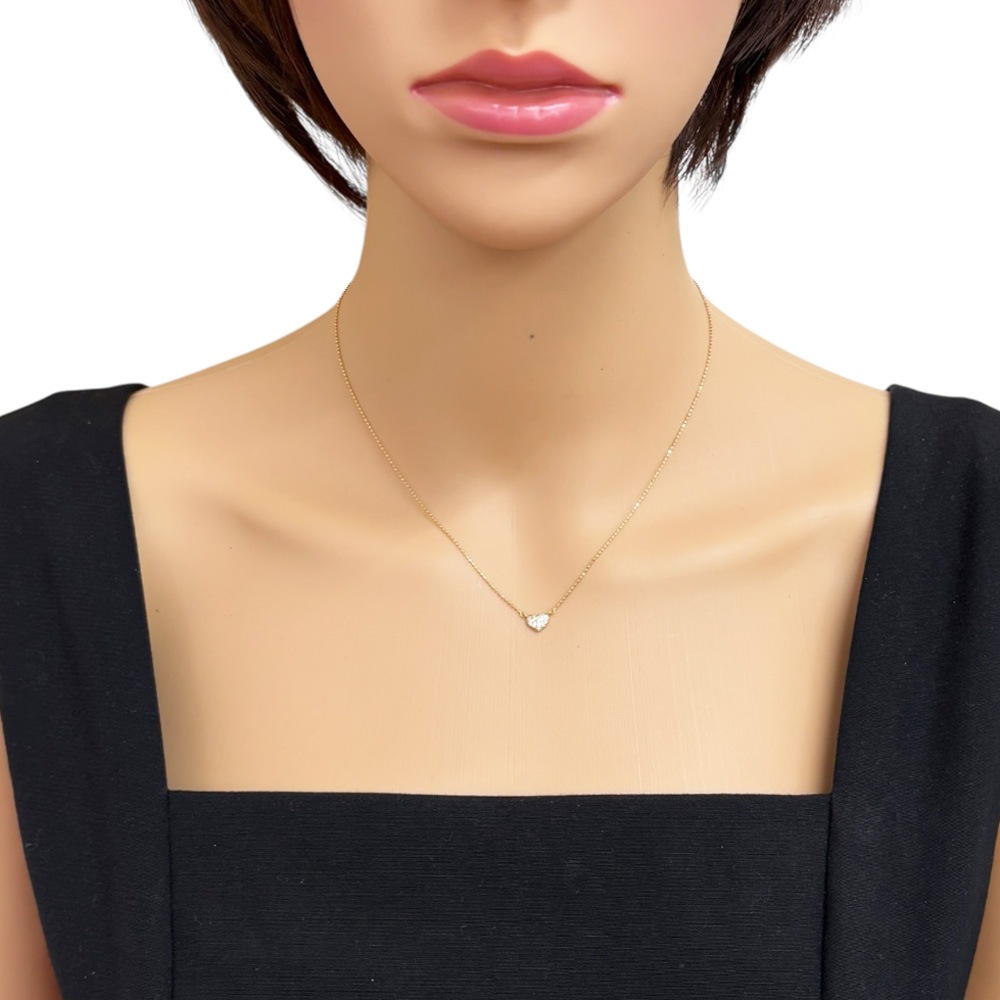 ネックレス 18金 K18イエローゴールド ダイヤモンド 中古 美品 ネックレス 18金 K18イエローゴールド ダイヤモンド 中古 美品