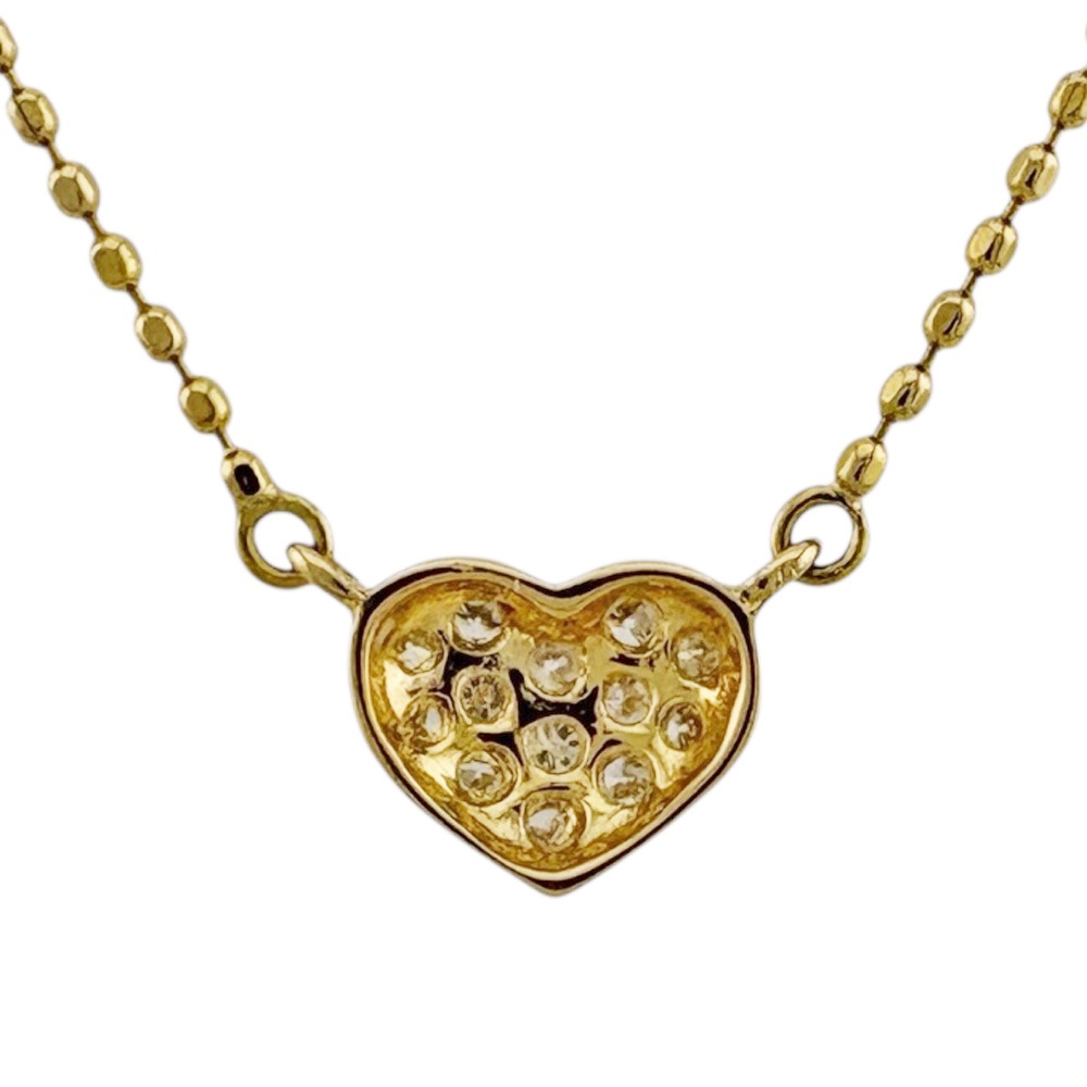 ネックレス 18金 K18イエローゴールド ダイヤモンド 中古 美品 ネックレス 18金 K18イエローゴールド ダイヤモンド 中古 美品