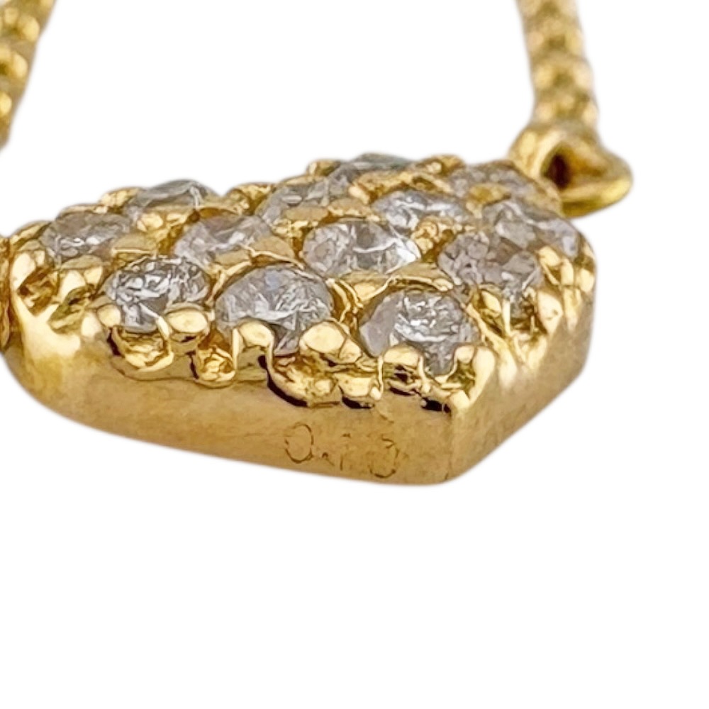 ネックレス 18金 K18イエローゴールド ダイヤモンド 中古 美品 ネックレス 18金 K18イエローゴールド ダイヤモンド 中古 美品