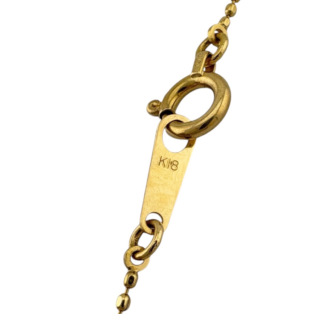 ネックレス 18金 K18イエローゴールド ダイヤモンド 中古 美品 ネックレス 18金 K18イエローゴールド ダイヤモンド 中古 美品