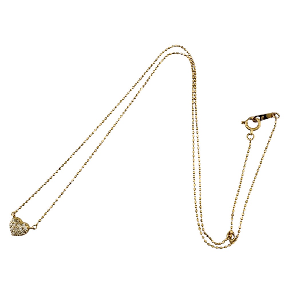 ネックレス 18金 K18イエローゴールド ダイヤモンド 中古 美品 ネックレス 18金 K18イエローゴールド ダイヤモンド 中古 美品