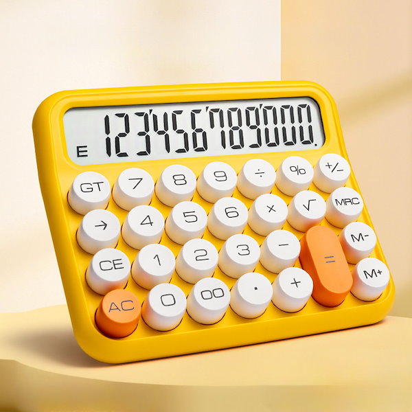 Qoo10] 電卓 かわいい丸ボタン おしゃれ 大きい