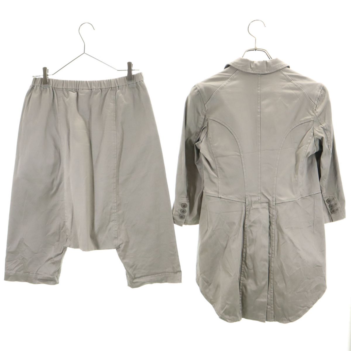 コムデギャルソンコムデギャルソン 2010年 日本製 7分袖 タキシード ジャケット 上下セットアップ Comme des Garcons Comme des Garcons レディース