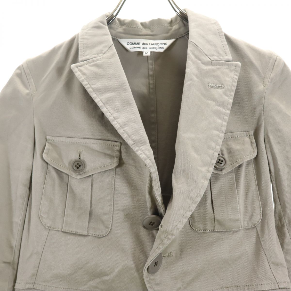 コムデギャルソンコムデギャルソン 2010年 日本製 7分袖 タキシード ジャケット 上下セットアップ Comme des Garcons Comme des Garcons レディース