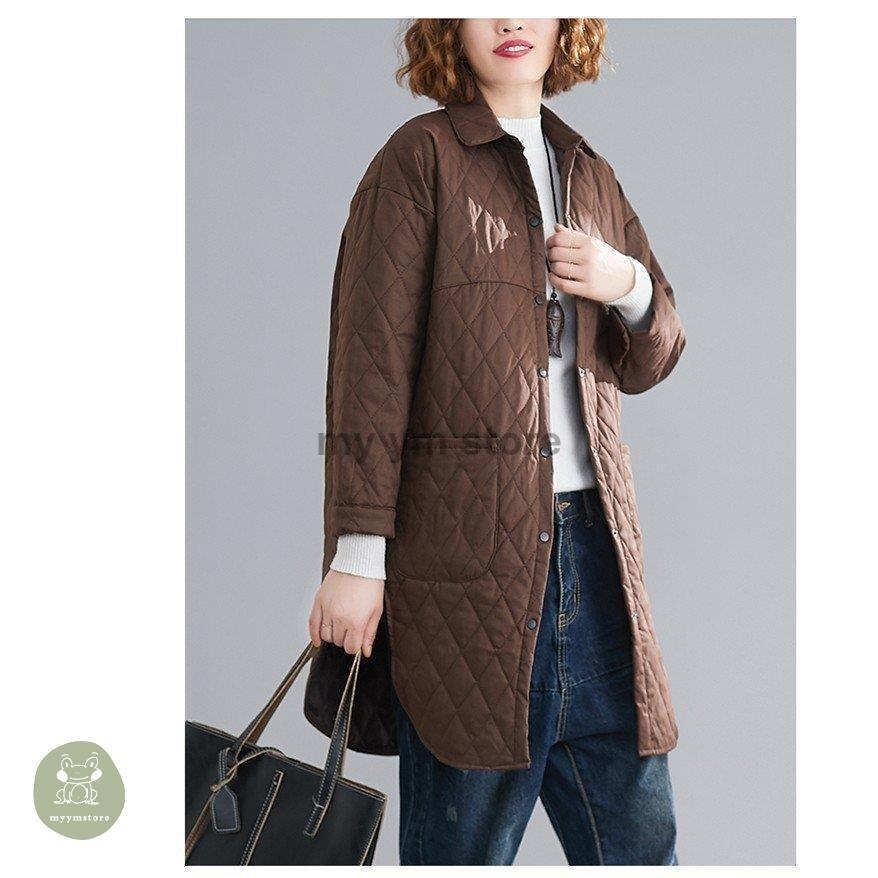 人気沸騰 アウター レディース キルティングコート 長袖 ロング シャツ ライトアウター シンプル カジュアル 秋冬 人気沸騰 アウター レディース キルティングコート 長袖 ロング シャツ ライトアウター シンプル カジュアル 秋冬