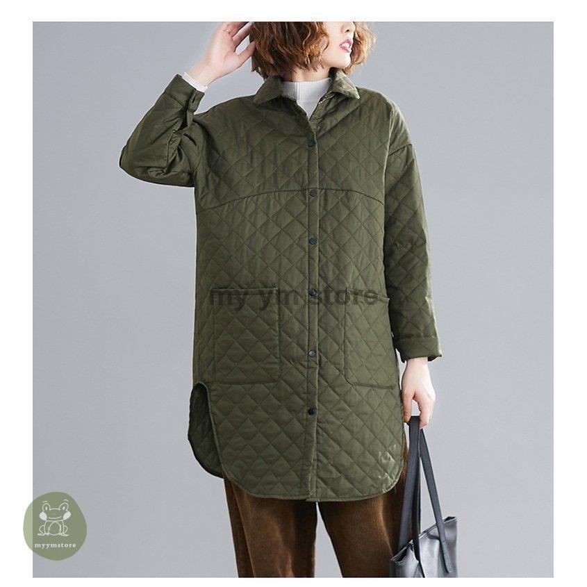 人気沸騰 アウター レディース キルティングコート 長袖 ロング シャツ ライトアウター シンプル カジュアル 秋冬 人気沸騰 アウター レディース キルティングコート 長袖 ロング シャツ ライトアウター シンプル カジュアル 秋冬