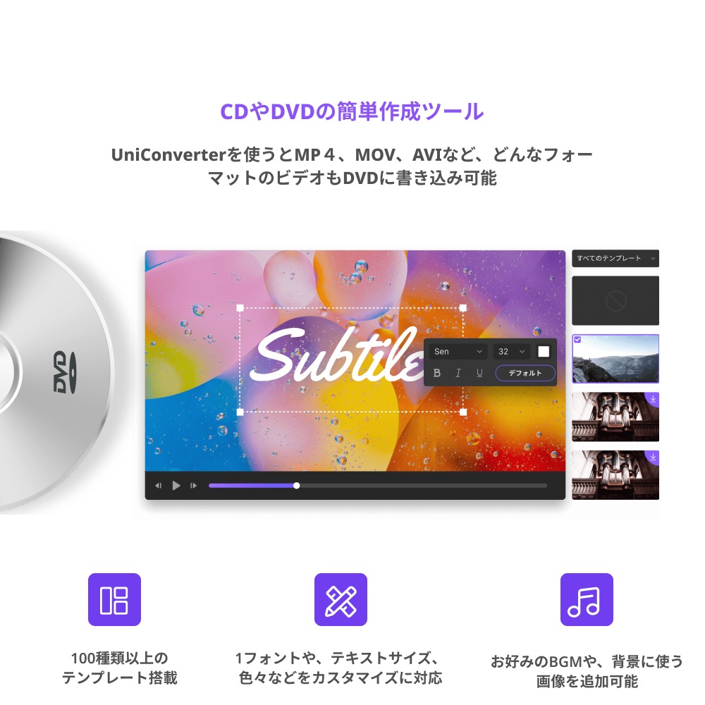 Wondershare UniConverterスーパーメディア変換ソフト(Windows版) 動画や音楽を高速高品質で簡単変換 動画のダウンロード/再生/編集/録画　DVD作成ソフト 永久ライセン