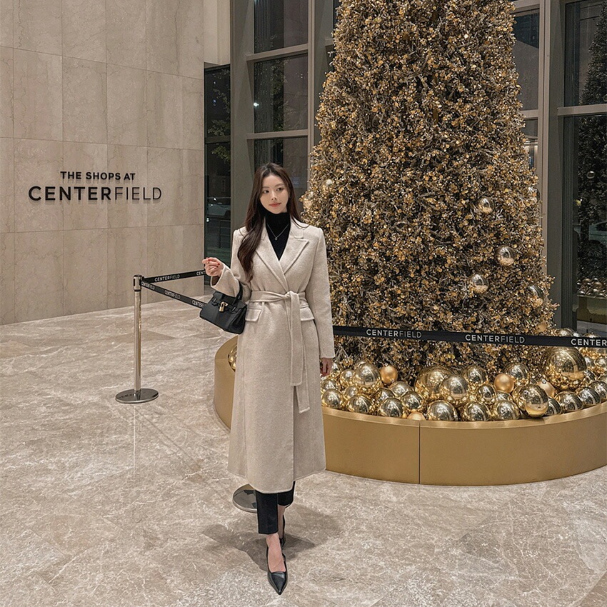 [メガ割りSALE]キルトベスト&ストラップ付ダブルボタンハンドメイドコート