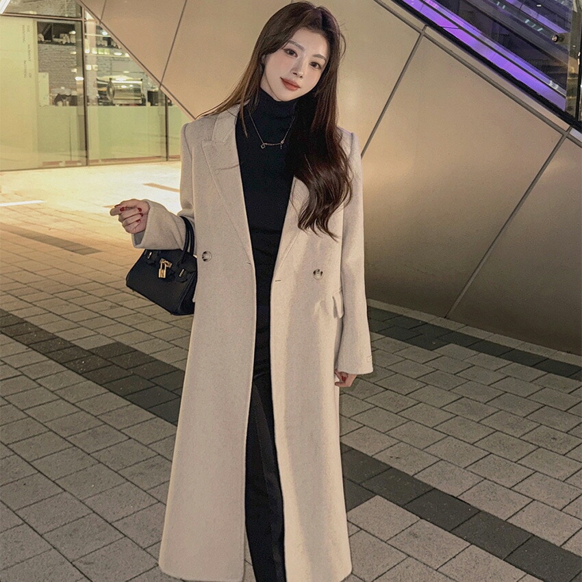 [メガ割りSALE]キルトベスト&ストラップ付ダブルボタンハンドメイドコート