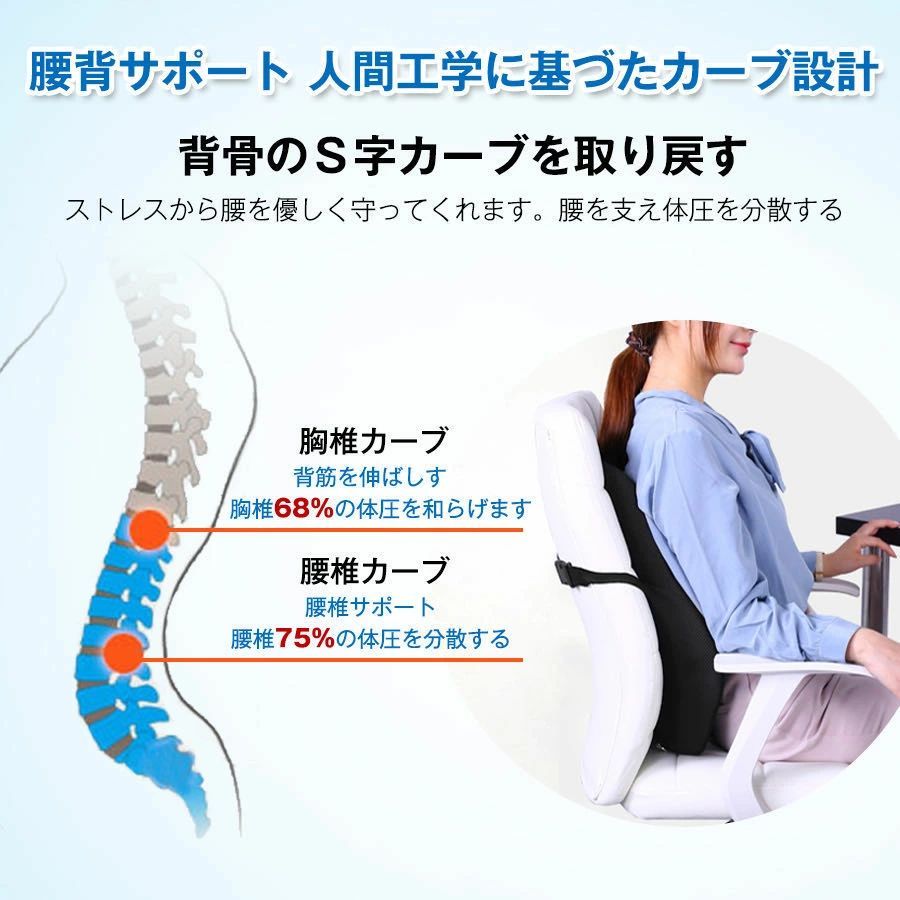 背もたれ クッション ランバーサポート クッション 腰痛対策 低反発クッション 腰楽 クッション 腰痛対策 オフィス 車用 背中クッション 腰痛緩和 姿勢矯正 猫背改善 プレゼント【敬老の日】 背もたれ クッション ランバーサポート クッション 腰痛対策 低反発クッション 腰楽 クッション 腰痛対策 オフィス 車用 背中クッション 腰痛緩和 姿勢矯正 猫背改善 プレゼント【敬老の日】