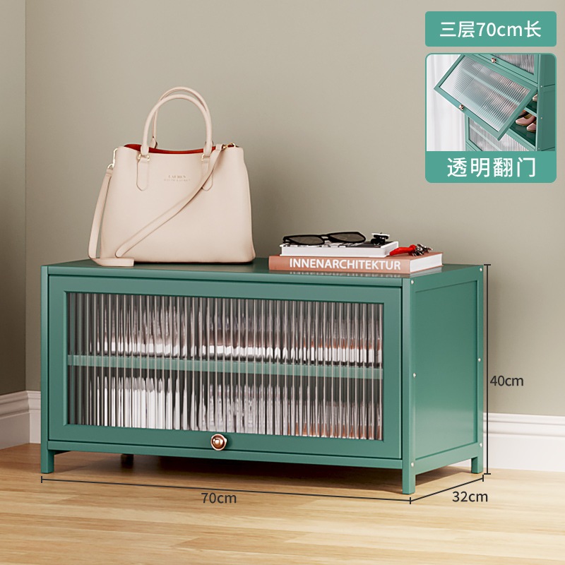 シューズラック シューズキャビネット 家庭用 簡単収納 ドアの外 ドアに向かって壁棚 寝室 防塵収納キャビネット-(アクリル扉) 5層 70(アクリル扉) 5層 80 (アクリル扉) 7階 60 (ア