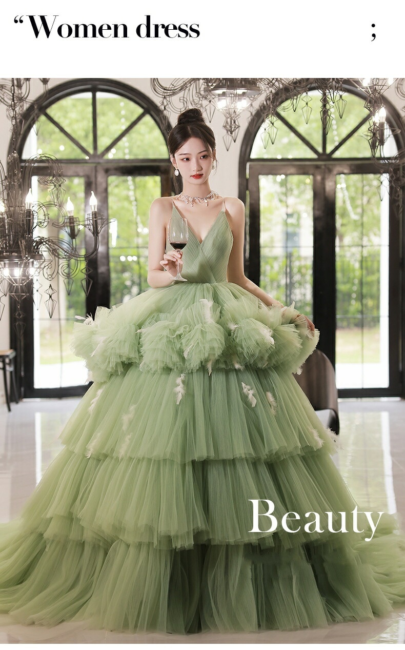 お买い得 レディースドレス ウェディングドレス 高級感 グリーン おしゃれ ロングドレス 花嫁ドレス 披露宴 パーティー 宴会 スウィート 森系 編み上げ キャミソール 礼服 上品 きれいめ プリンセ お买い得 レディースドレス ウェディングドレス 高級感 グリーン おしゃれ ロングドレス 花嫁ドレス 披露宴 パーティー 宴会 スウィート 森系 編み上げ キャミソール 礼服 上品 きれいめ プリンセ