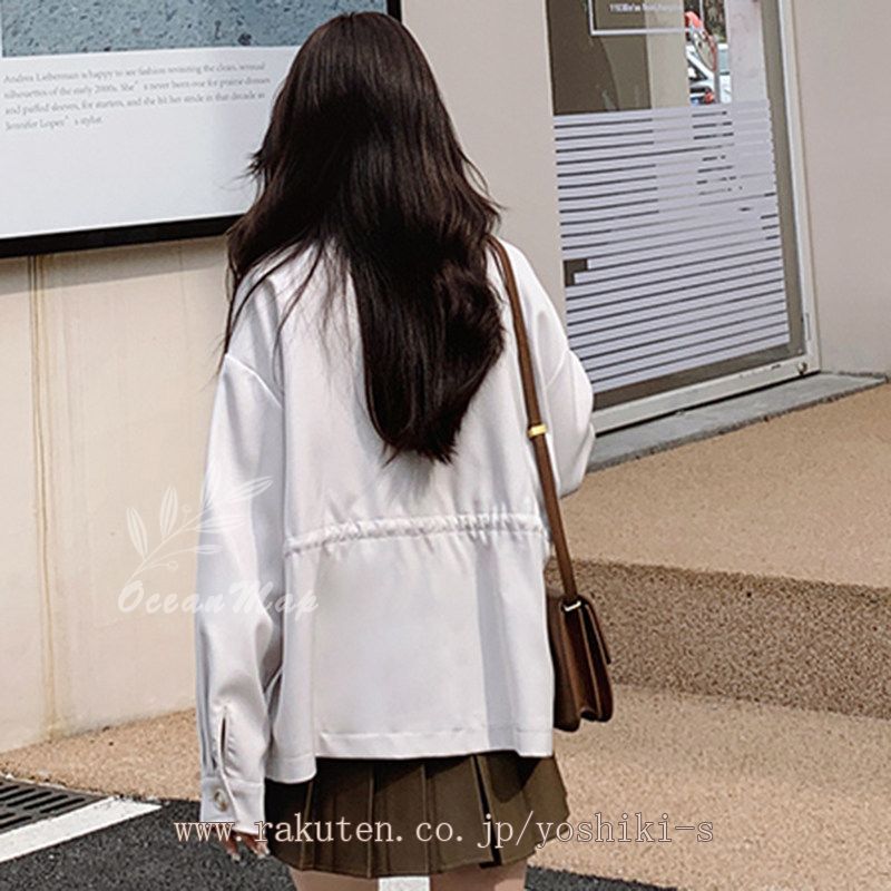 1000円OFFクーポン トレンチコート レディース 秋 薄手 トレンチコート ショート丈 大人感トレンチコート カジュアル 羽織り 長袖 ライトアウター 無地 通勤/通学 入学式/卒業式 定番ジャケ